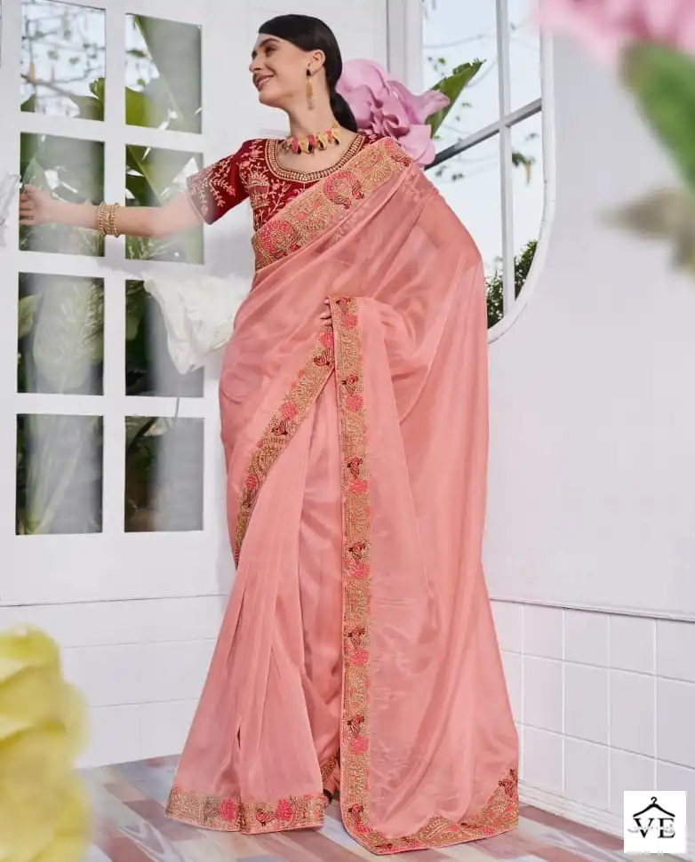Kalista Noor Fancy Satin Organza Wholesale Designer Saree Catalog — Wholesale Sarees, MPA wholesale from Surat — view 1