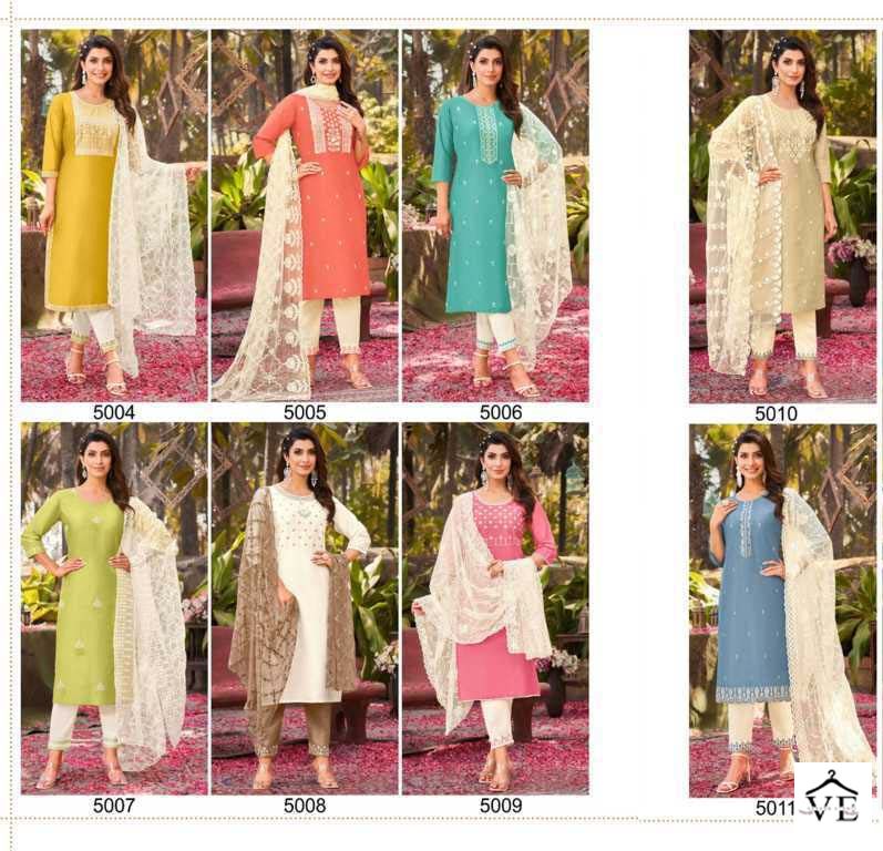 Hariyaali Kasino Vol 5 Viscose Silk Wholesale Readymade Salwar Suit Catalog — Wholesale Salwar Suits, MPA wholesale from Surat — view 10