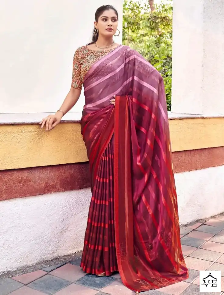 Right Women Kavya Chiffon Wholesale Saree Catalog — Wholesale Sarees, MPA wholesale from Surat — view 1