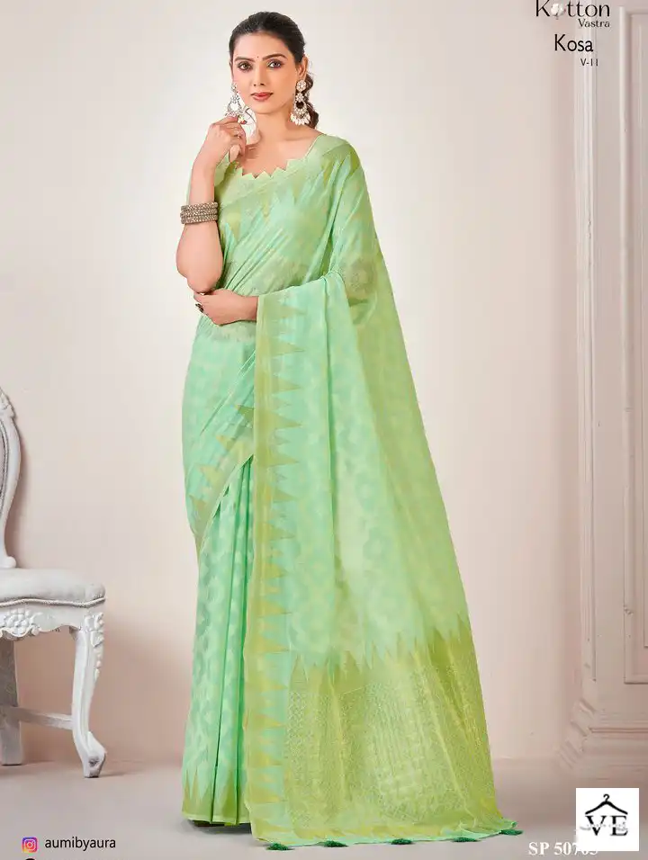 Aura Kosa Vol-11 Cotton Wholesale Saree Catalog — Wholesale Sarees, MPA wholesale from Surat — view 1