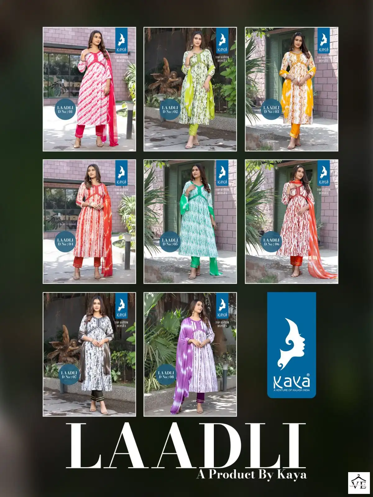 Kaya Laadli Rayon Wholesale Readymade Suits Catalog — Wholesale Salwar Suits, MPA wholesale from Surat — view 9