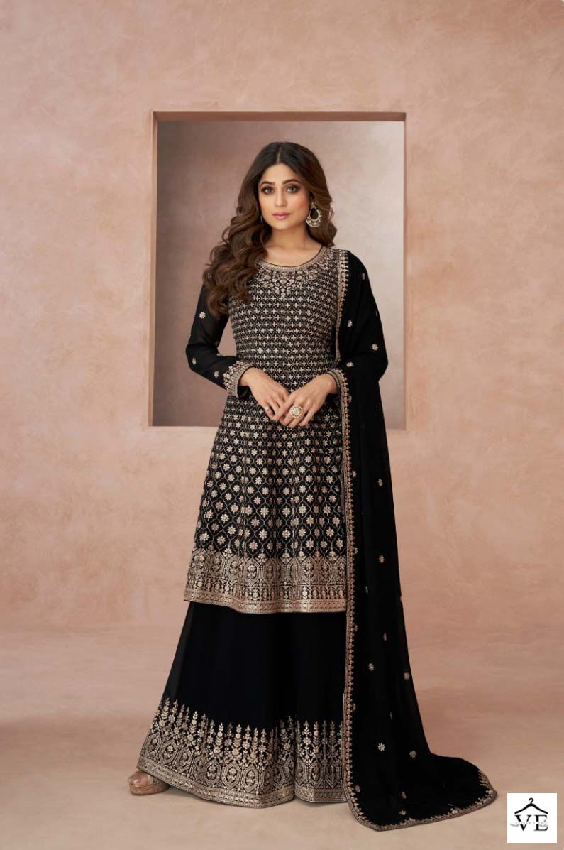 Aashirwad Lajjo Georgette Wholesale Designer Readymade Salwar Suit Catalog — Wholesale Salwar Suits, Aashirwad Creation wholesale from Surat - Gallery Image 4