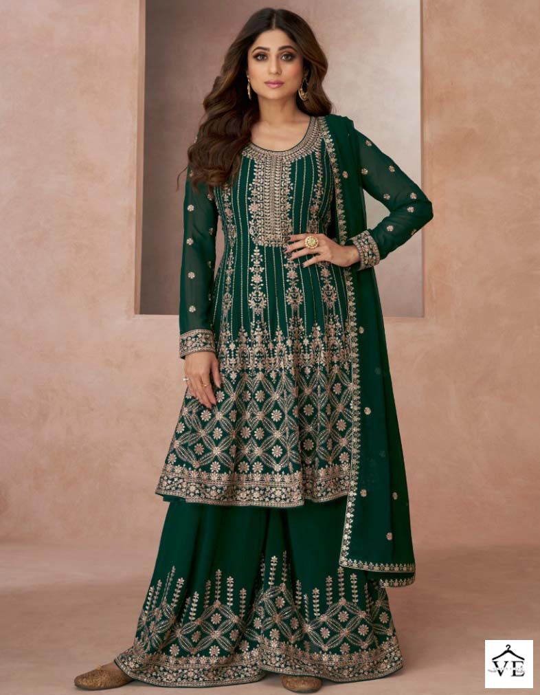 Aashirwad Lajjo Georgette Wholesale Designer Readymade Salwar Suit Catalog — Wholesale Salwar Suits, Aashirwad Creation wholesale from Surat — view 1