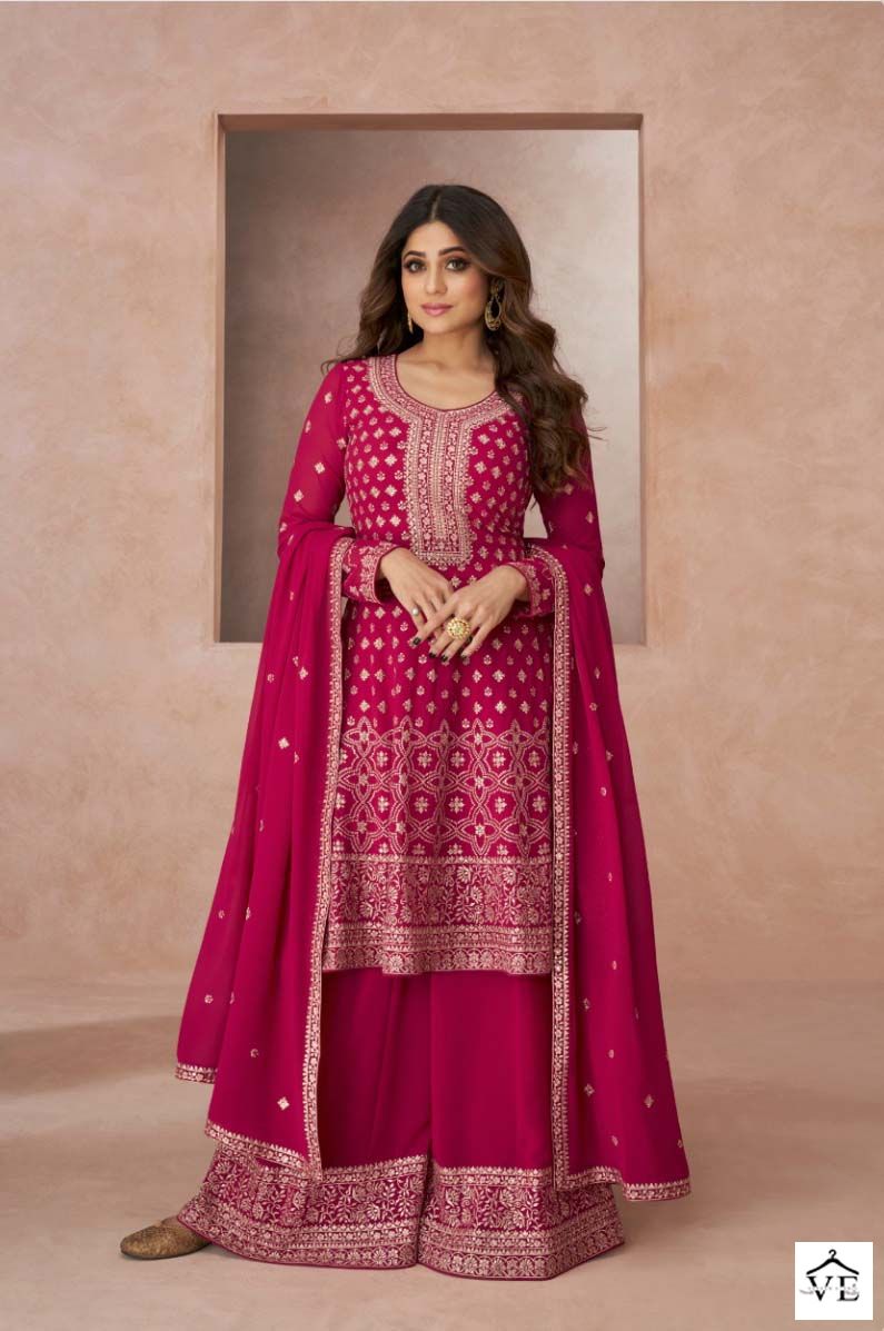 Aashirwad Lajjo Georgette Wholesale Designer Readymade Salwar Suit Catalog — Wholesale Salwar Suits, Aashirwad Creation wholesale from Surat - Gallery Image 5