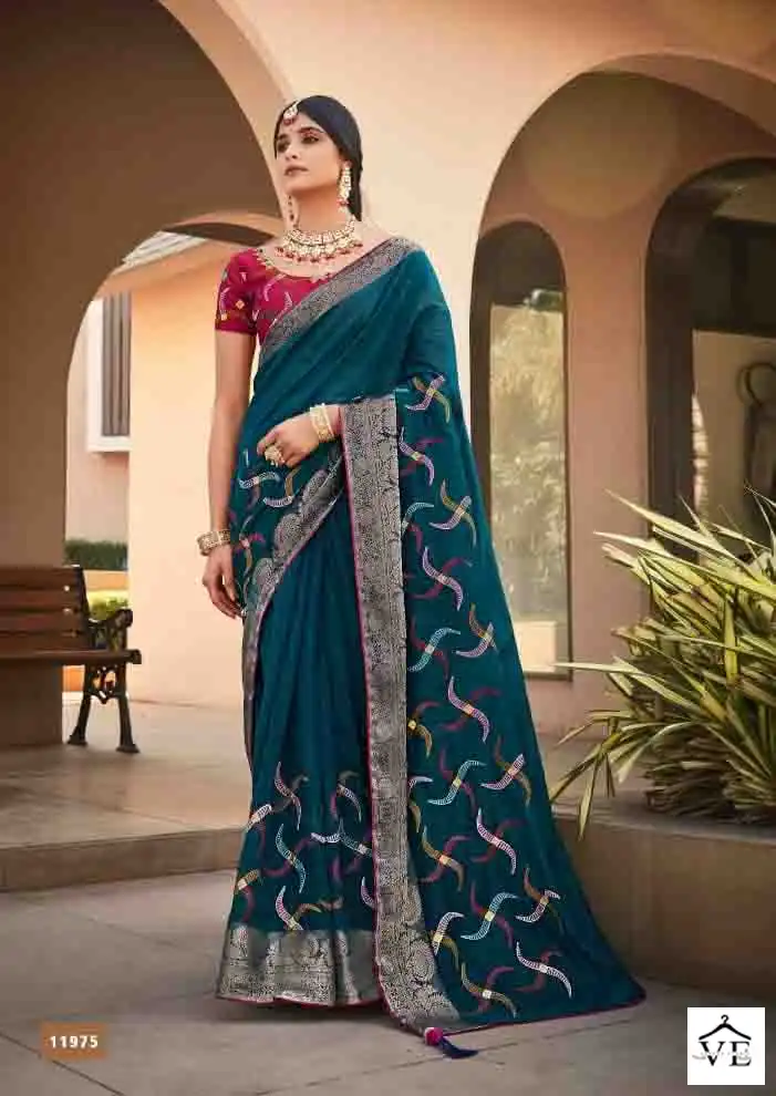 5D Designer Lajri-2 Soft Cotton Wholesale Saree Catalog — Wholesale Sarees, MPA wholesale from Surat - Gallery Image 5