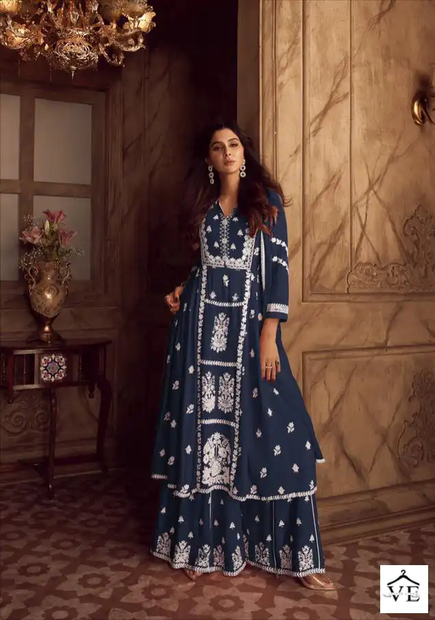 Vamika Lakhnavi Vol 4 Dark Color Heavy Rayon Wholesale Readymade Suit Catalog — Wholesale Salwar Suits, MPA wholesale from Surat - Gallery Image 2