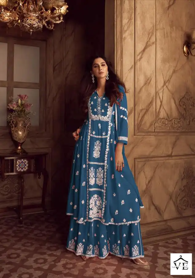 Vamika Lakhnavi Vol 4 Dark Color Heavy Rayon Wholesale Readymade Suit Catalog — Wholesale Salwar Suits, MPA wholesale from Surat - Gallery Image 4
