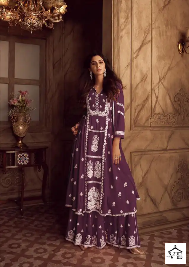 Vamika Lakhnavi Vol 4 Dark Color Heavy Rayon Wholesale Readymade Suit Catalog — Wholesale Salwar Suits, MPA wholesale from Surat - Gallery Image 5