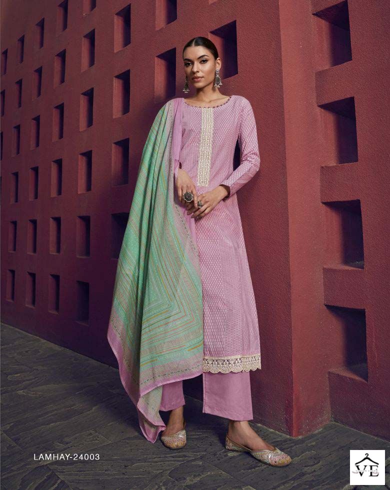 Mumtaz Arts Lamhay Lawn Cotton Wholesale Salwar Suit Catalog — Wholesale Salwar Suits, MPA wholesale from Surat - Gallery Image 4