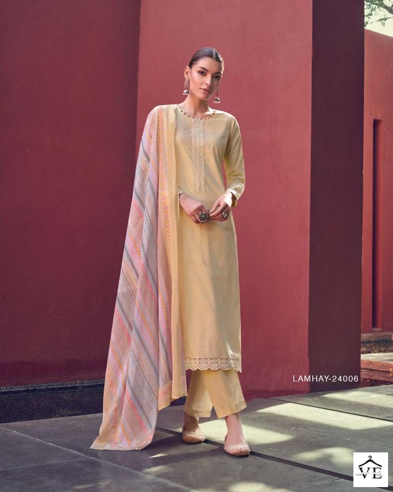 Mumtaz Arts Lamhay Lawn Cotton Wholesale Salwar Suit Catalog — Wholesale Salwar Suits, MPA wholesale from Surat - Gallery Image 6