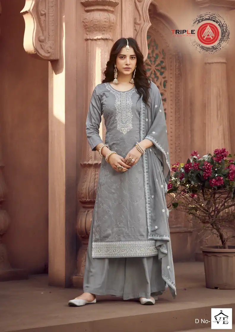 Kalarang Leen Jam Silk Cotton Wholesale Salwar Suit Catalog — Wholesale Salwar Suits, MPA wholesale from Surat - Gallery Image 2