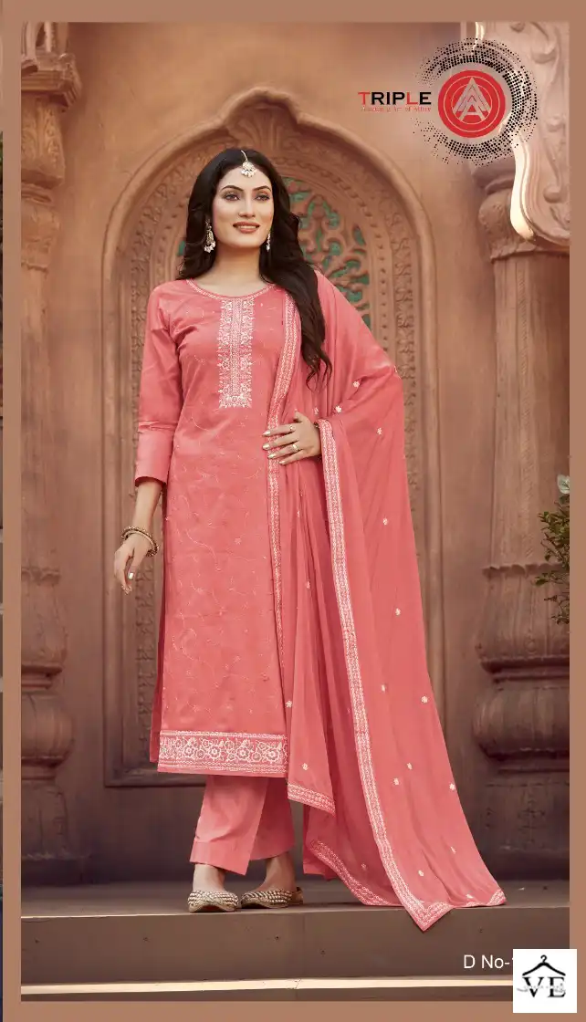 Kalarang Leen Jam Silk Cotton Wholesale Salwar Suit Catalog — Wholesale Salwar Suits, MPA wholesale from Surat - Gallery Image 5