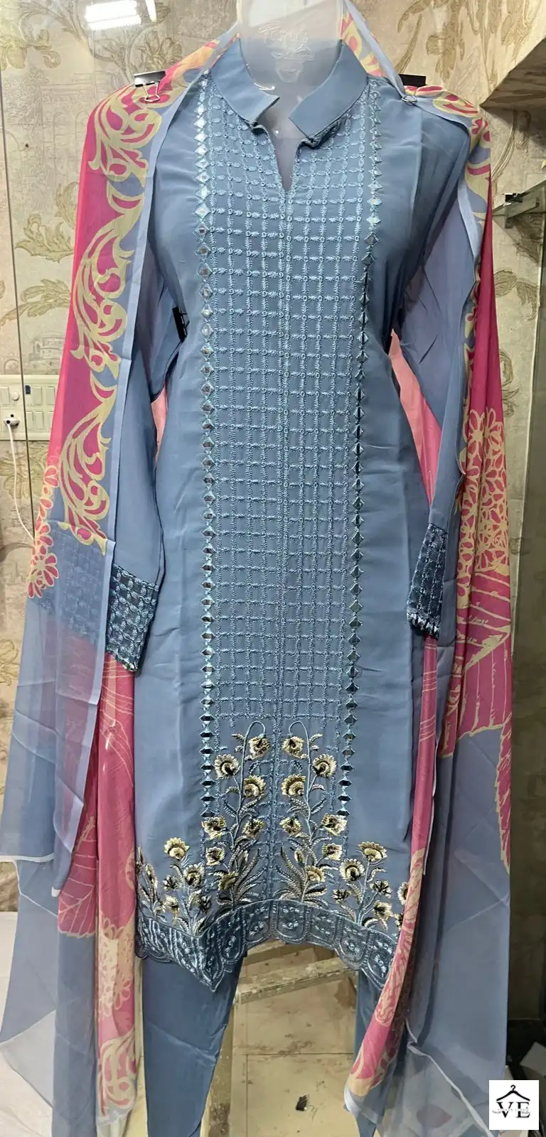 Fatima Studio Luxury Pret Pure Georgette Wholesale Readymade Pakistani Salwar Suit Catalog — Wholesale Salwar Suits, MPA wholesale from Surat - Gallery Image 2