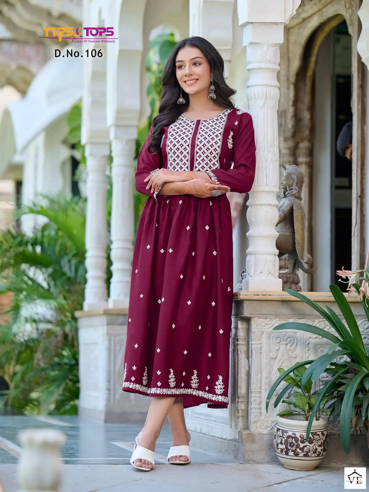 Tips & Tops Lakhnavi Rayon Slub Wholesale Kurtis Catalog — Wholesale Kurtis, MPA wholesale from Surat - Gallery Image 6