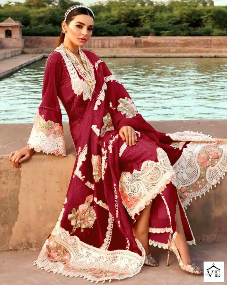Qalamkaar Lawn-01 New Colours Cotton Wholesale Pakistani Suit Catalog — Wholesale Salwar Suits, MPA wholesale from Surat — view 1