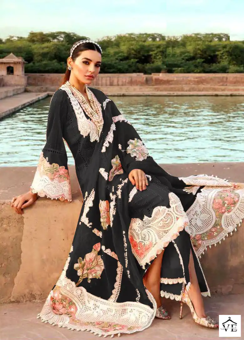 Qalamkaar Lawn-01 New Colours Cotton Wholesale Pakistani Suit Catalog — Wholesale Salwar Suits, MPA wholesale from Surat - Gallery Image 2