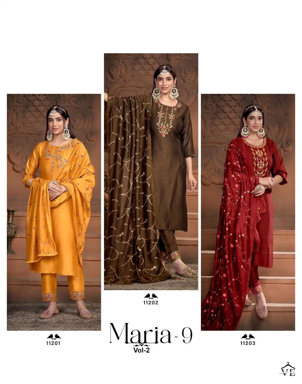Lily &amp; Lali Maria-9 Super Silk Wholesale Readymade Fancy Suits Catalog — Wholesale Salwar Suits, MPA wholesale from Surat — view 7