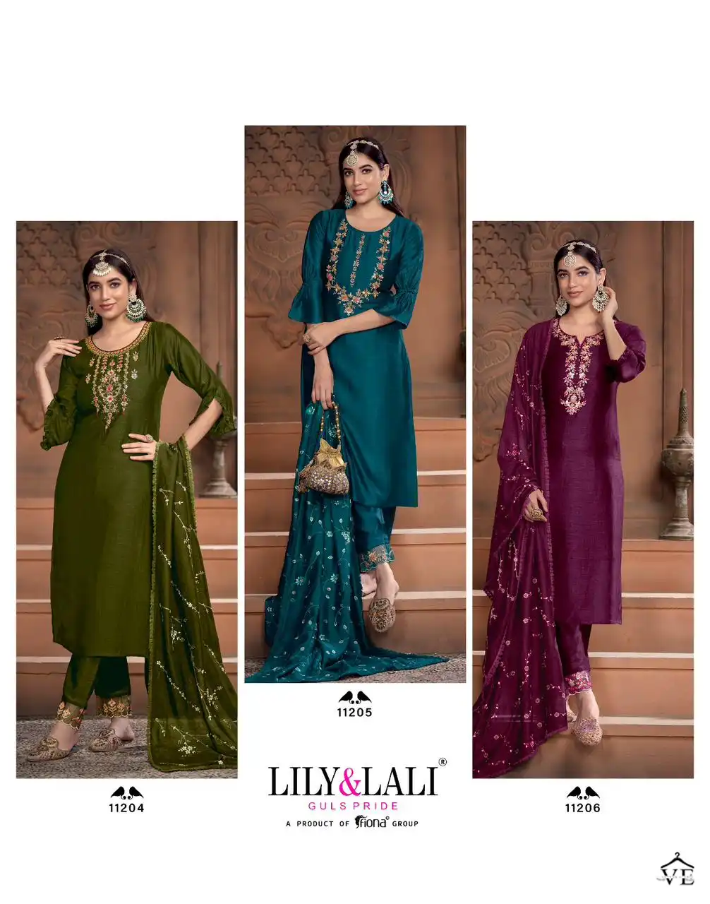Lily &amp; Lali Maria-9 Super Silk Wholesale Readymade Fancy Suits Catalog — Wholesale Salwar Suits, MPA wholesale from Surat — view 8