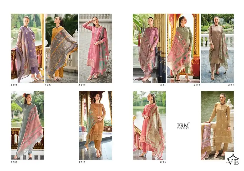 Prm Trendz Mashq Pure Jaam Cotton Wholesale Designer Salwar Suit Catalog — Wholesale Salwar Suits, MPA wholesale from Surat — view 10
