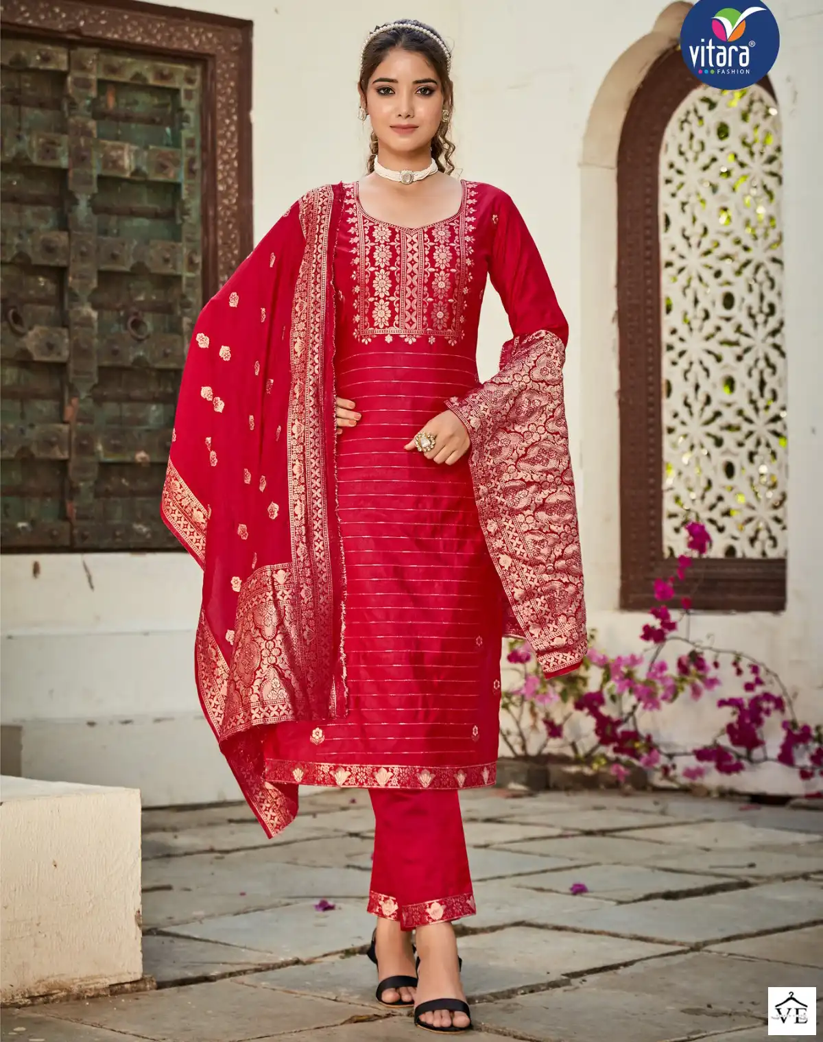Vitara Mastani-2 Pure Dola Viscose Wholesale Readymade Salwar Suit Catalog — Wholesale Salwar Suits, MPA wholesale from Surat — view 1