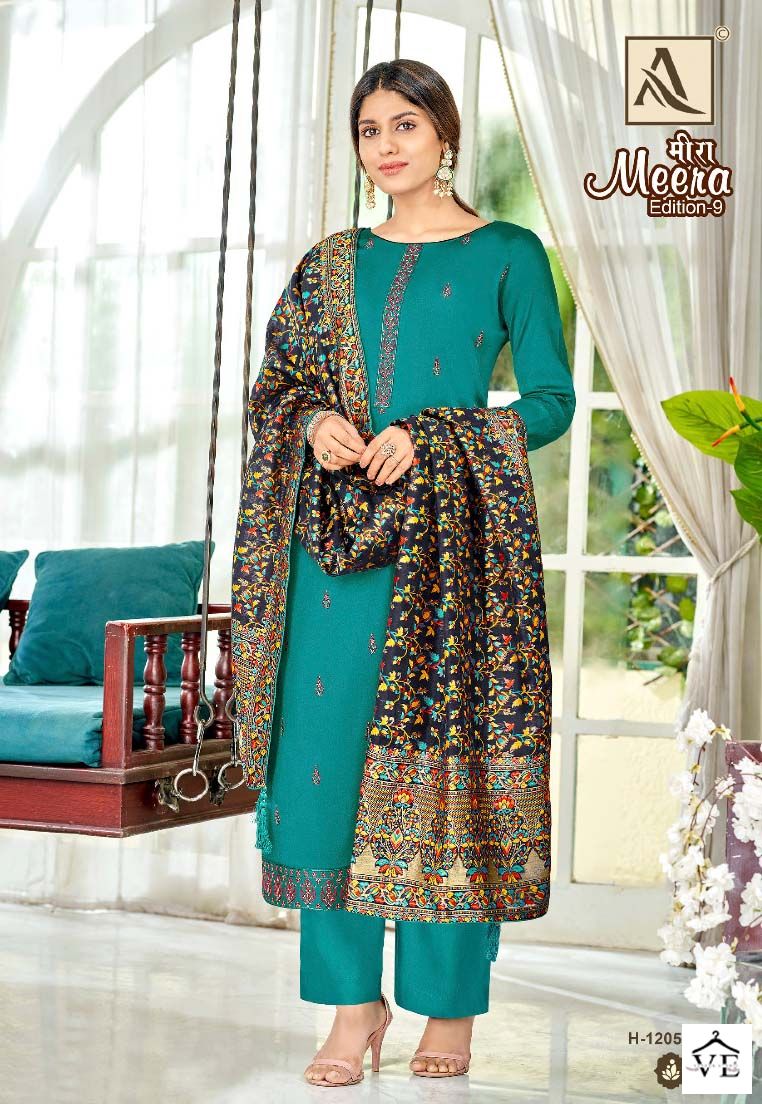Alok Suits Meera Edition Vol 9 Jam Cotton Wholesale Salwar Suit Catalog — Wholesale Salwar Suits, MPA wholesale from Surat - Gallery Image 6