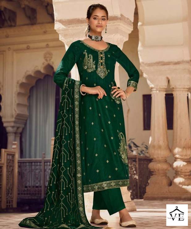 Zisa Mehak Jacquard Wholesale Designer Salwar Suit catalog — Wholesale Salwar Suits, MPA wholesale from Surat — view 1