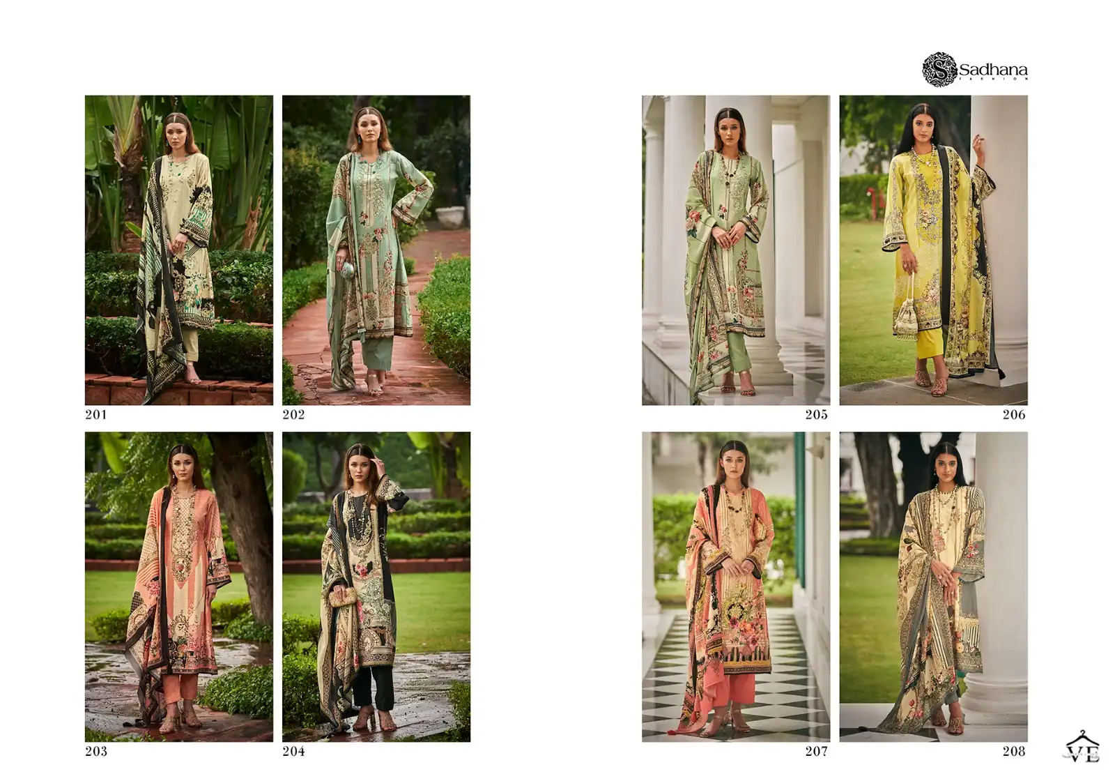 Sadhana Mehtab Vol-2 Pure Jam Cotton Wholesale Pakistani Suit Catalog — Wholesale Salwar Suits, MPA wholesale from Surat — view 10