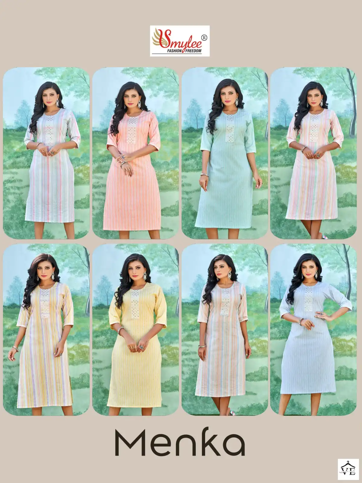 Smylee Menka Cotton Wholesale Kurti Catalog — Wholesale Kurtis, MPA wholesale from Surat — view 9