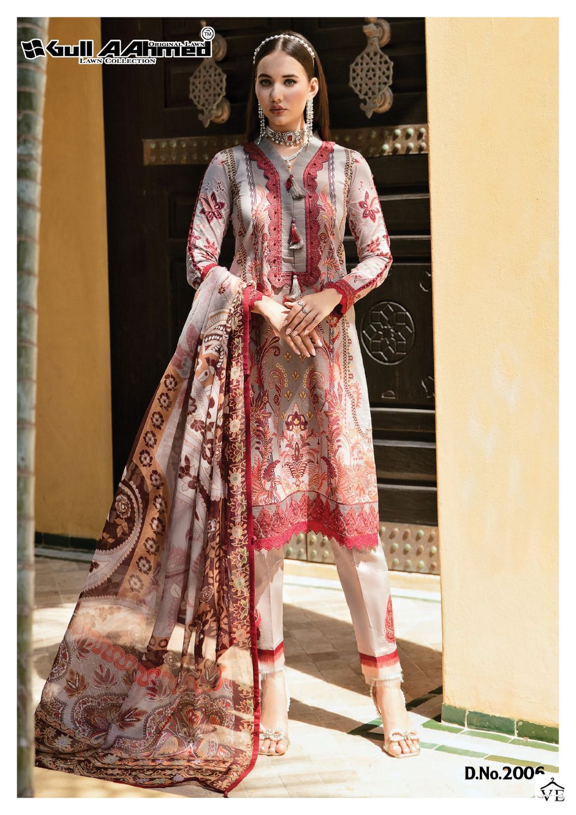 Gull Aahmed Minhal Exclusive Lawn Collection Vol 2 Lawn Cotton Wholesale Pakistani Salwar Suit Catalog — Wholesale Salwar Suits, MPA wholesale from Surat - Gallery Image 2