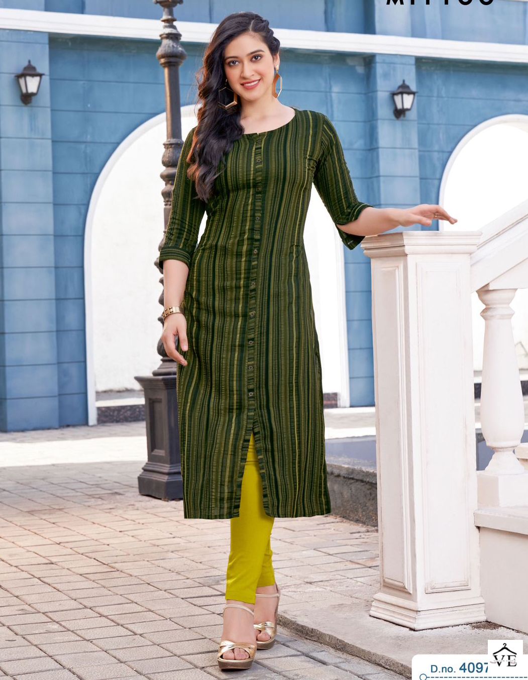 Mittoo Mohini Vol 13 Weaving Strips Wholesale Kurti With Pant Catalog — Wholesale Kurtis, MPA wholesale from Surat — view 1