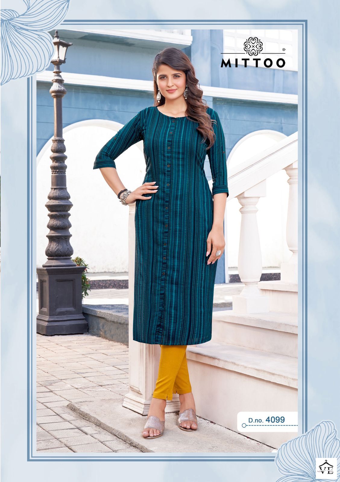 Mittoo Mohini Vol 13 Weaving Strips Wholesale Kurti With Pant Catalog — Wholesale Kurtis, MPA wholesale from Surat - Gallery Image 2