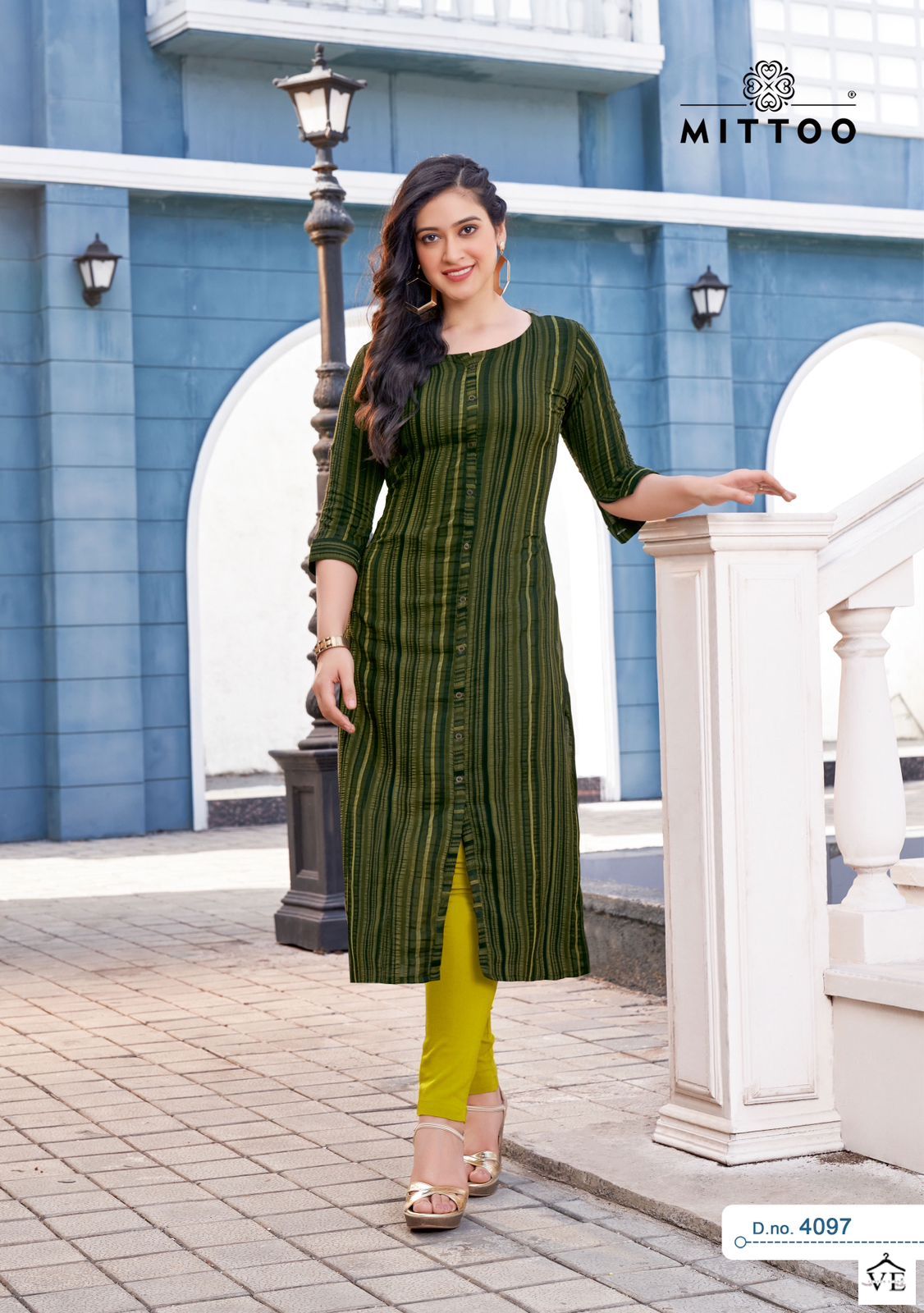 Mittoo Mohini Vol 13 Weaving Strips Wholesale Kurti With Pant Catalog — Wholesale Kurtis, MPA wholesale from Surat - Gallery Image 6