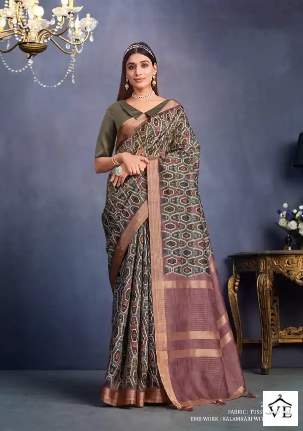 Mahotsav Mohmanthan-22800 Series Aahana Tussar Silk Wholesale Saree Catalog — Wholesale Sarees, MPA wholesale from Surat - Gallery Image 4