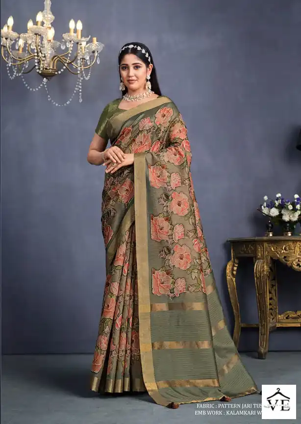 Mahotsav Mohmanthan-22800 Series Aahana Tussar Silk Wholesale Saree Catalog — Wholesale Sarees, MPA wholesale from Surat - Gallery Image 7