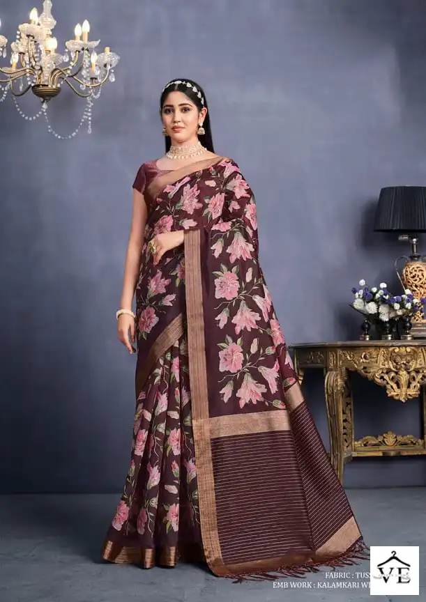 Mahotsav Mohmanthan-22800 Series Aahana Tussar Silk Wholesale Saree Catalog — Wholesale Sarees, MPA wholesale from Surat - Gallery Image 8