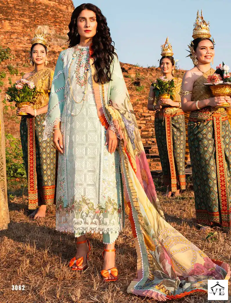 Deepsy Suits Mushq Embroidered Collection-23 Pure Cambric Cotton Wholesale Pakistani Suit Catalog — Wholesale Salwar Suits, MPA wholesale from Surat — view 1