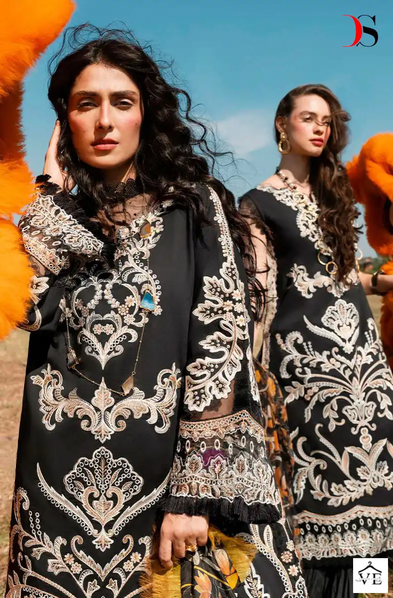 Deepsy Suits Mushq Embroidered Collection-23 Pure Cambric Cotton Wholesale Pakistani Suit Catalog — Wholesale Salwar Suits, MPA wholesale from Surat - Gallery Image 5