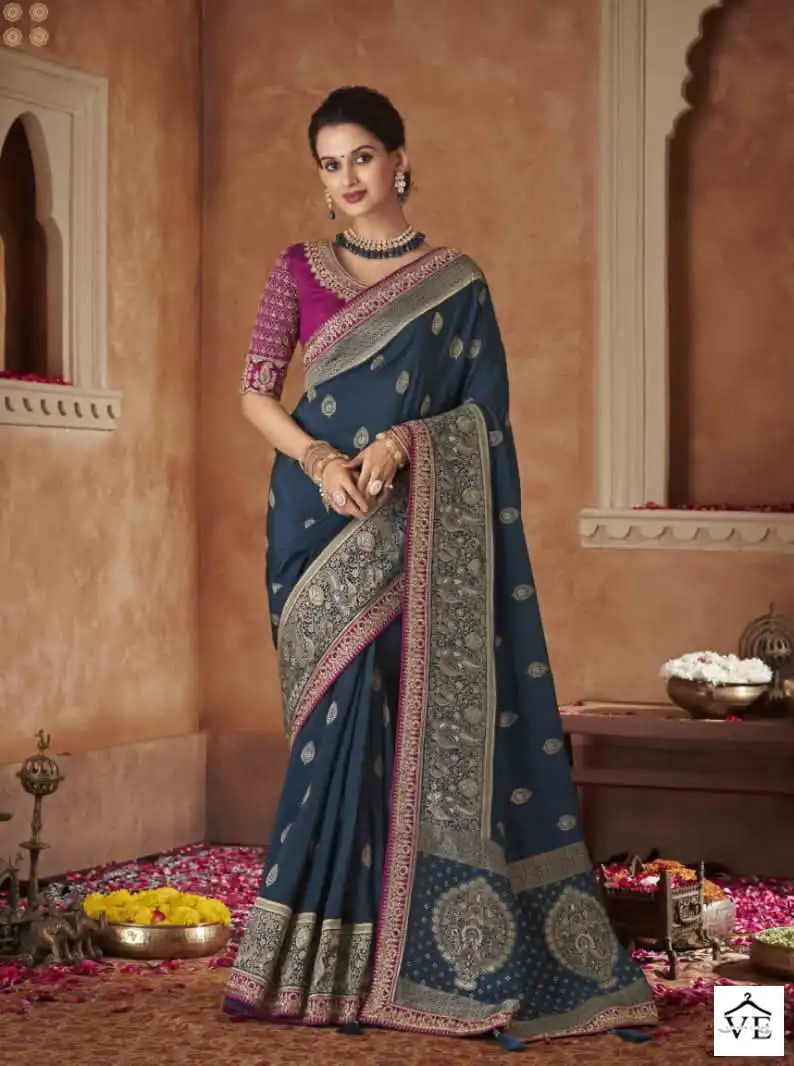 Anmol Meera-1 Pure Dola Rich Pallu Wholesale Designer Saree Catalog — Wholesale Sarees, MPA wholesale from Surat - Gallery Image 2