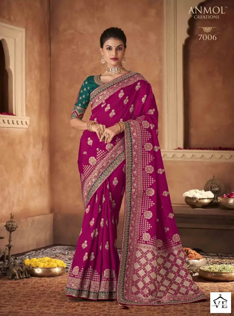 Anmol Meera-1 Pure Dola Rich Pallu Wholesale Designer Saree Catalog — Wholesale Sarees, MPA wholesale from Surat - Gallery Image 5