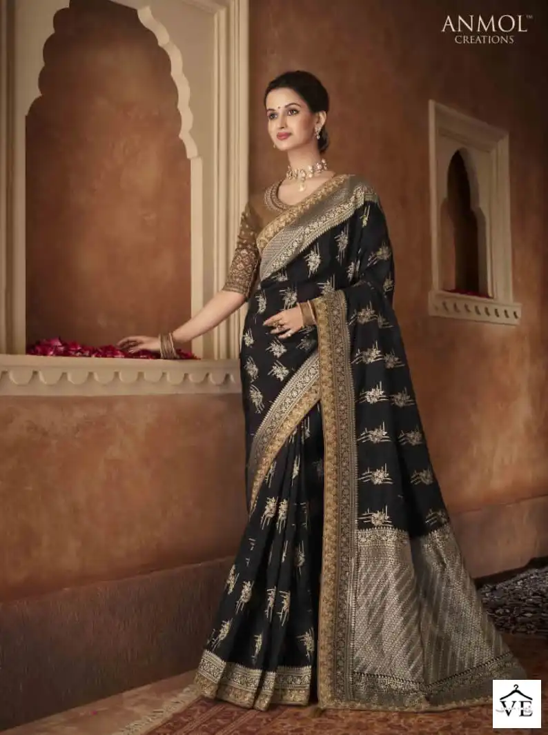 Anmol Meera-1 Pure Dola Rich Pallu Wholesale Designer Saree Catalog — Wholesale Sarees, MPA wholesale from Surat - Gallery Image 6