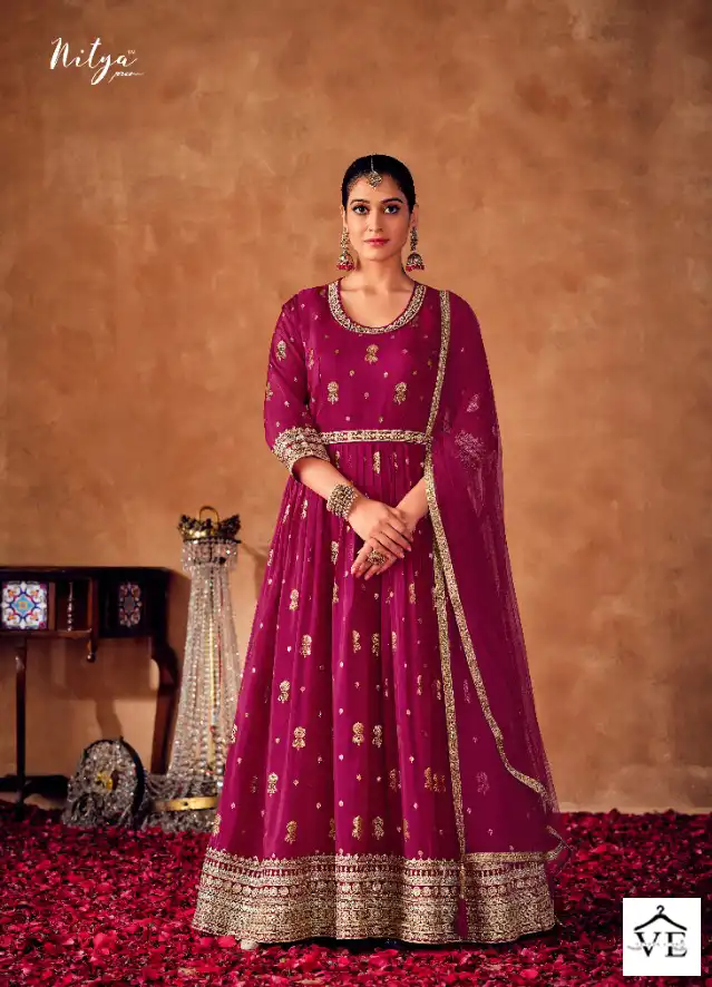 LT Mehenaz Organza Jacquard Wholesale Designer Readymade Suits Catalog — Wholesale Salwar Suits, MPA wholesale from Surat — view 2