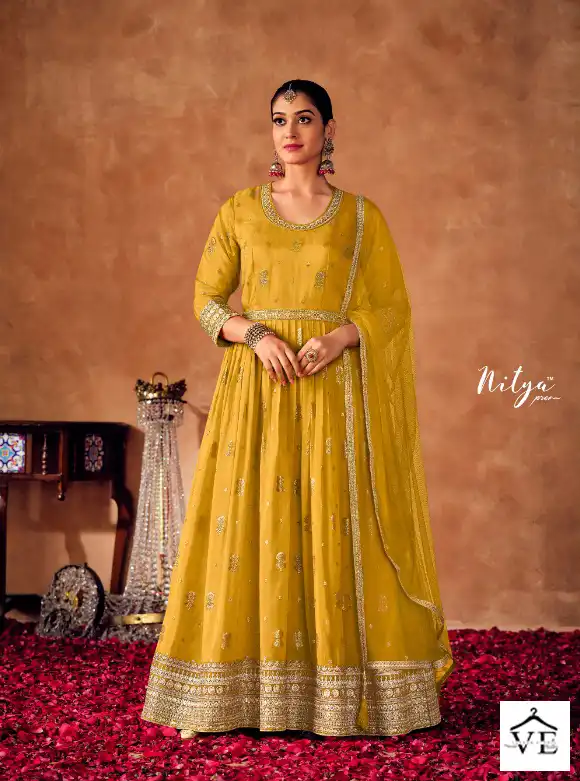 LT Mehenaz Organza Jacquard Wholesale Designer Readymade Suits Catalog — Wholesale Salwar Suits, MPA wholesale from Surat — view 3
