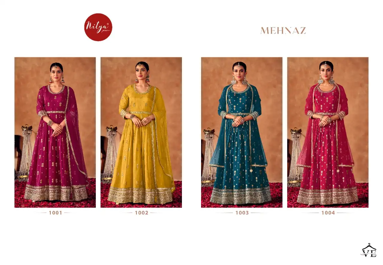 LT Mehenaz Organza Jacquard Wholesale Designer Readymade Suits Catalog — Wholesale Salwar Suits, MPA wholesale from Surat — view 5