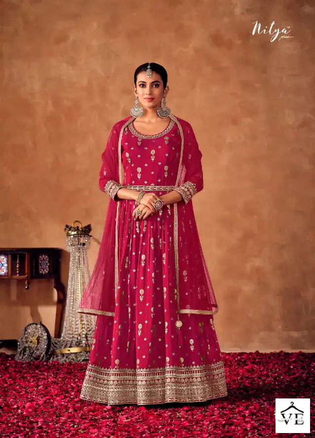 LT Mehenaz Organza Jacquard Wholesale Designer Readymade Suits Catalog — Wholesale Salwar Suits, MPA wholesale from Surat — view 4