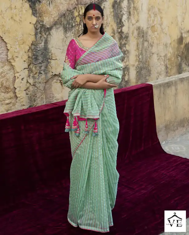 Kimora Miraan Organza Wholesale Saree Catalog — Wholesale Sarees, MPA wholesale from Surat — view 1