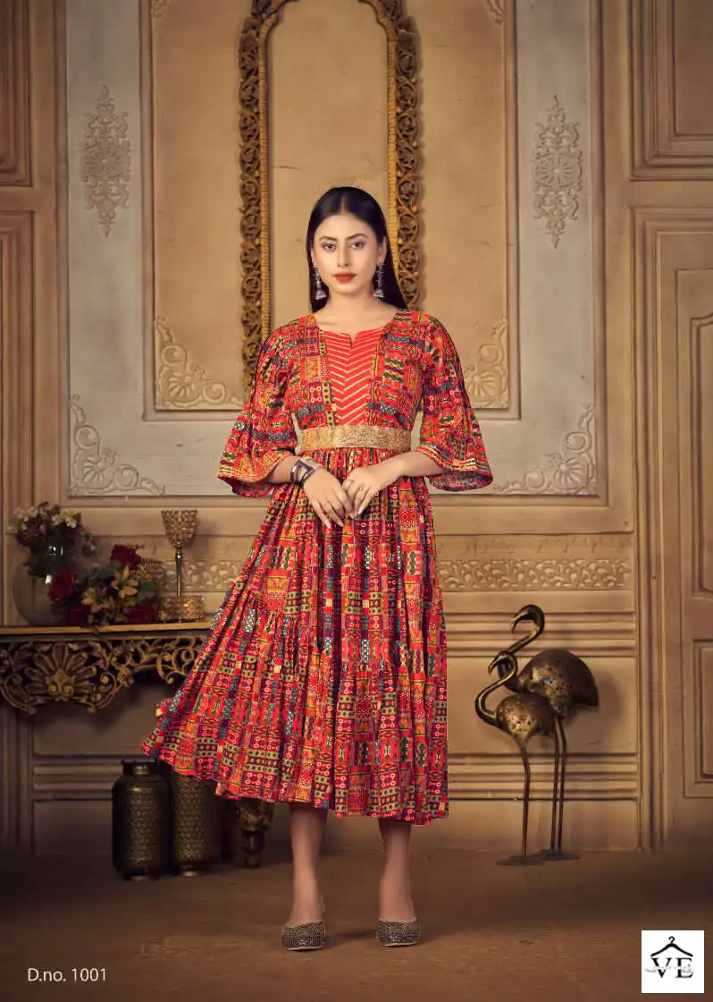 Vouch Miswa Heavy Pure Rayon Wholesale Tunics Catalog — Wholesale Kurtis, MPA wholesale from Surat - Gallery Image 4
