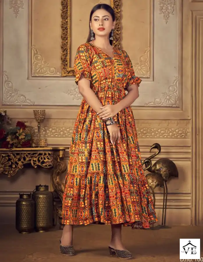 Vouch Miswa Heavy Pure Rayon Wholesale Tunics Catalog — Wholesale Kurtis, MPA wholesale from Surat — view 1