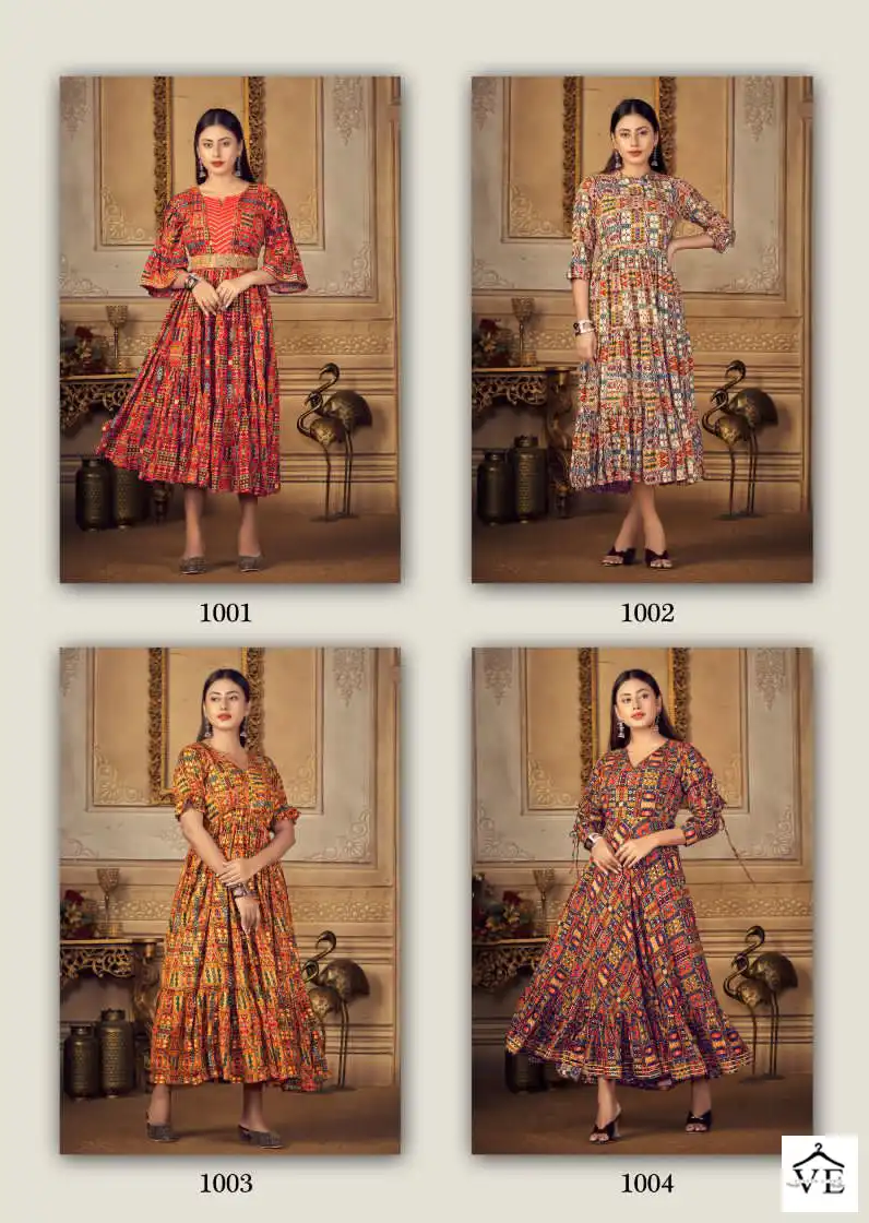 Vouch Miswa Heavy Pure Rayon Wholesale Tunics Catalog — Wholesale Kurtis, MPA wholesale from Surat — view 5