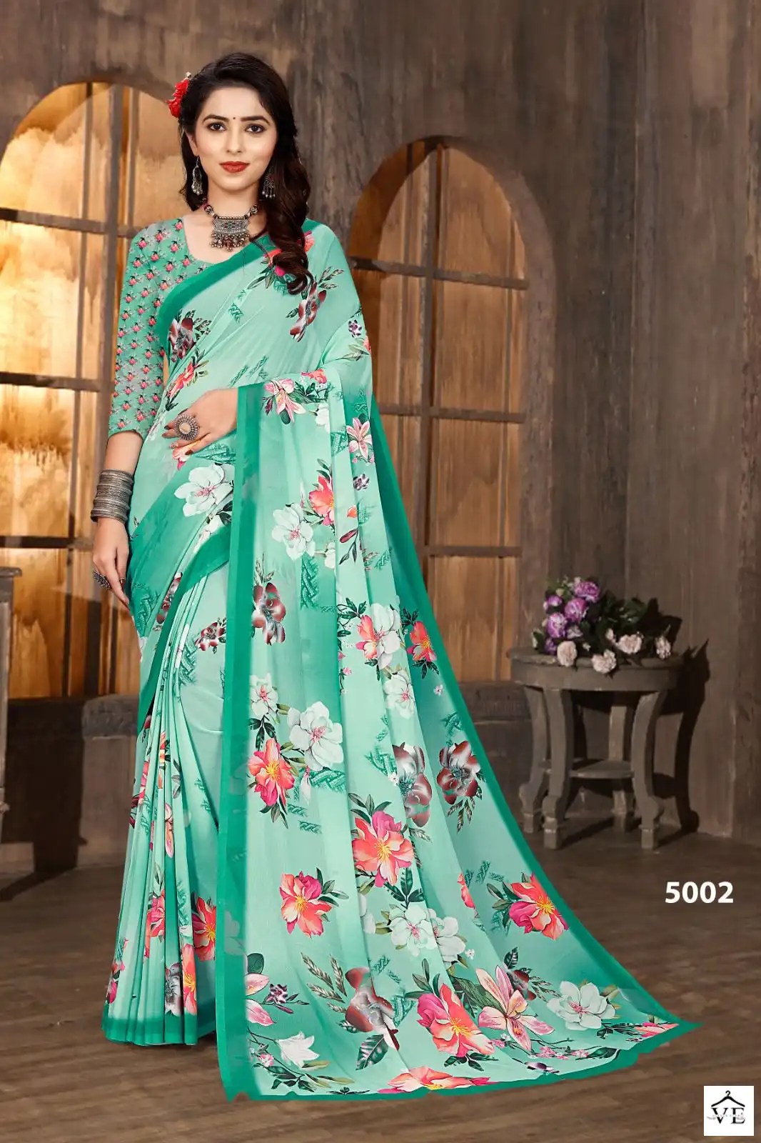 Vardan Ethnic Mugda Digital Vol 1 Soft Weightless Wholesale Saree Catalog — Wholesale Sarees, MPA wholesale from Surat - Gallery Image 5