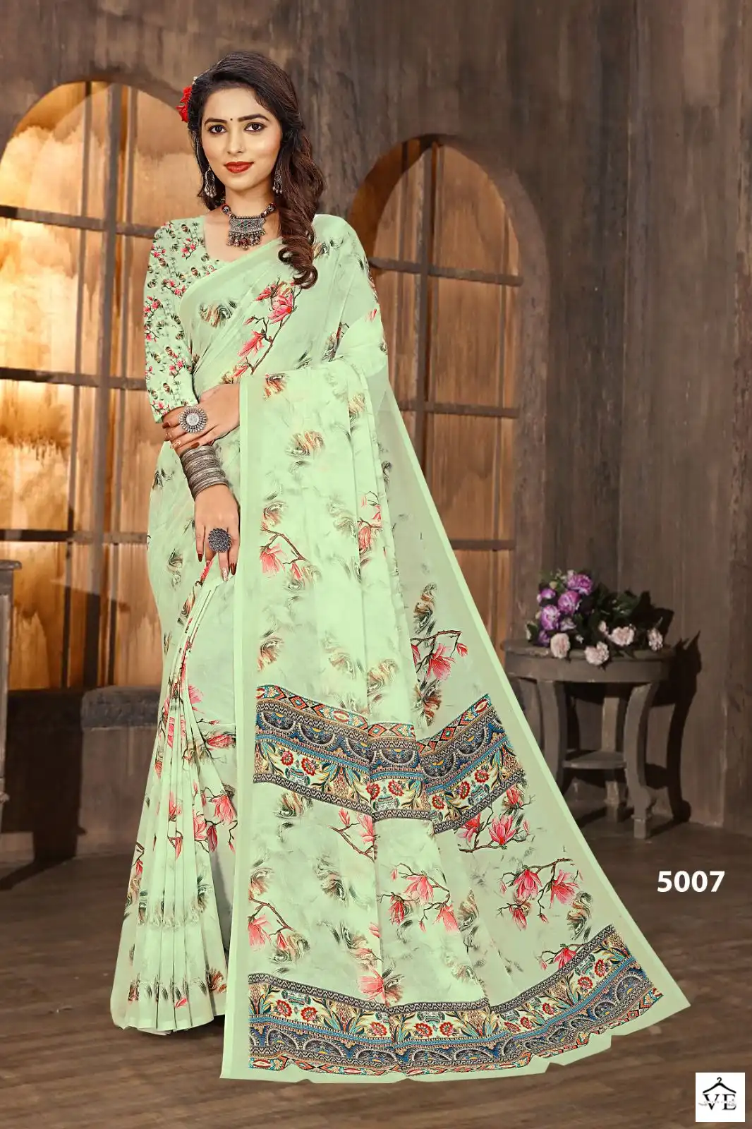 Vardan Ethnic Mugda Digital Vol 1 Soft Weightless Wholesale Saree Catalog — Wholesale Sarees, MPA wholesale from Surat - Gallery Image 8
